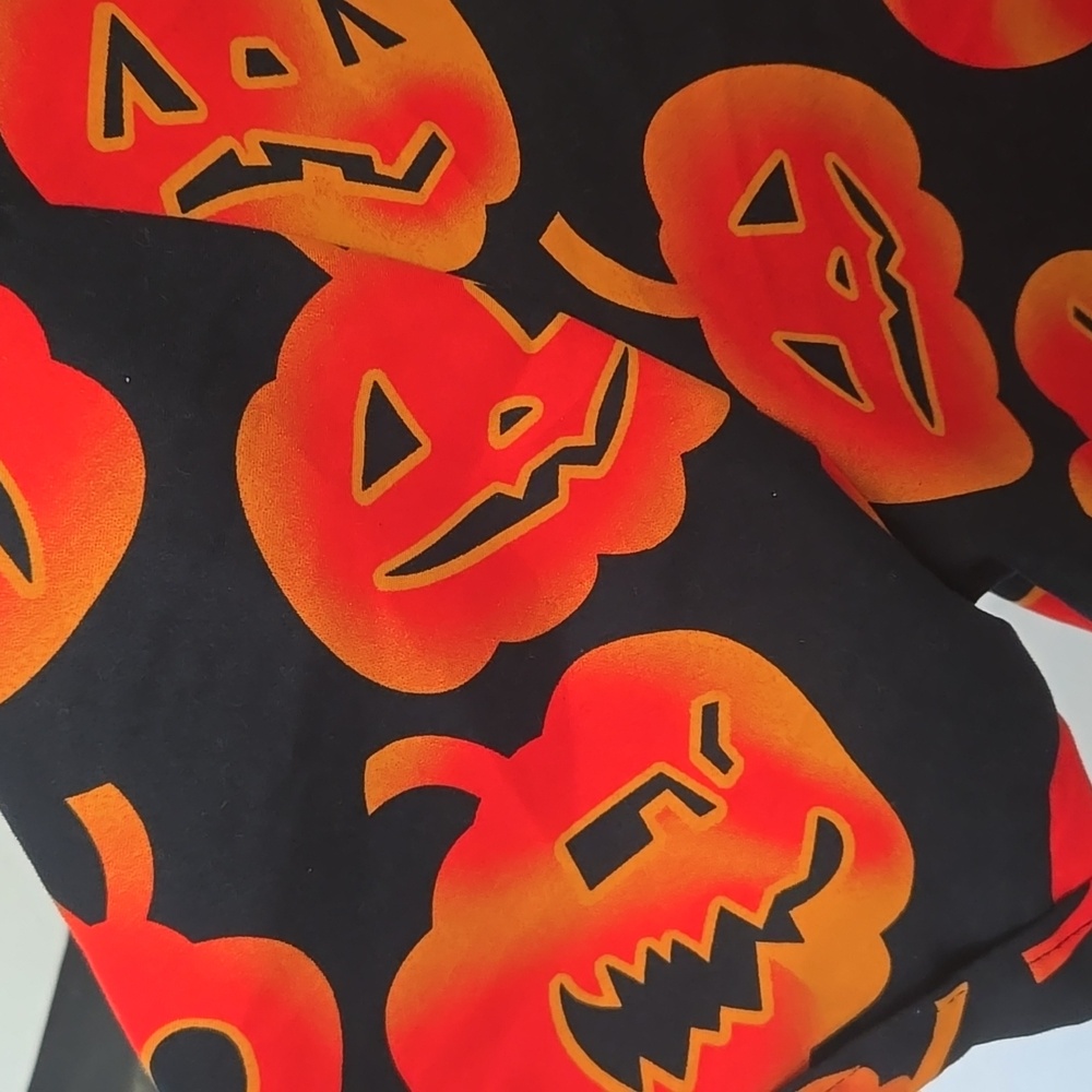 SSLR Halloween Pumpkin Print Men's Shirt - Picture 2 of 9